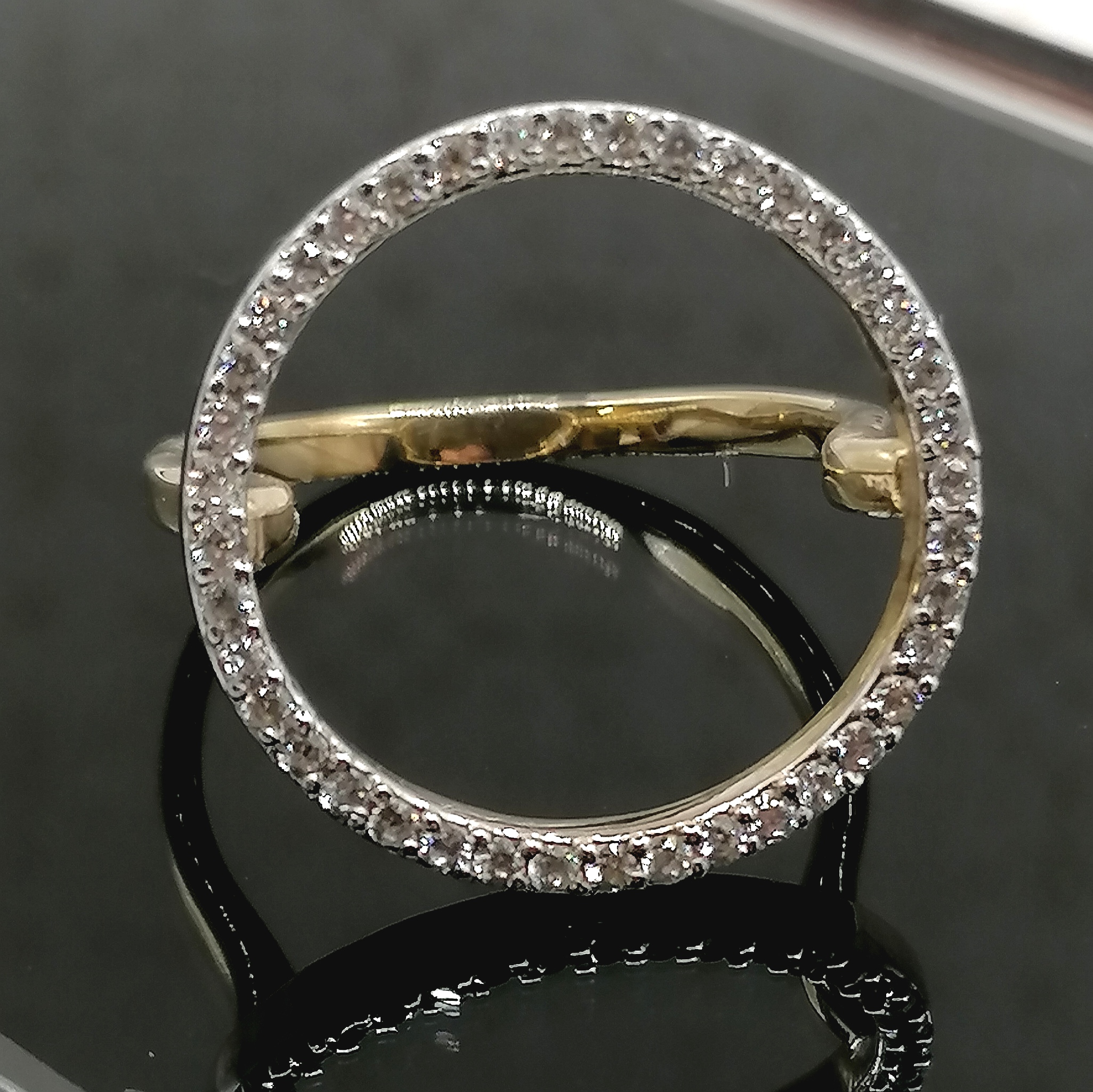 9 Carat Gold Halo  Ring