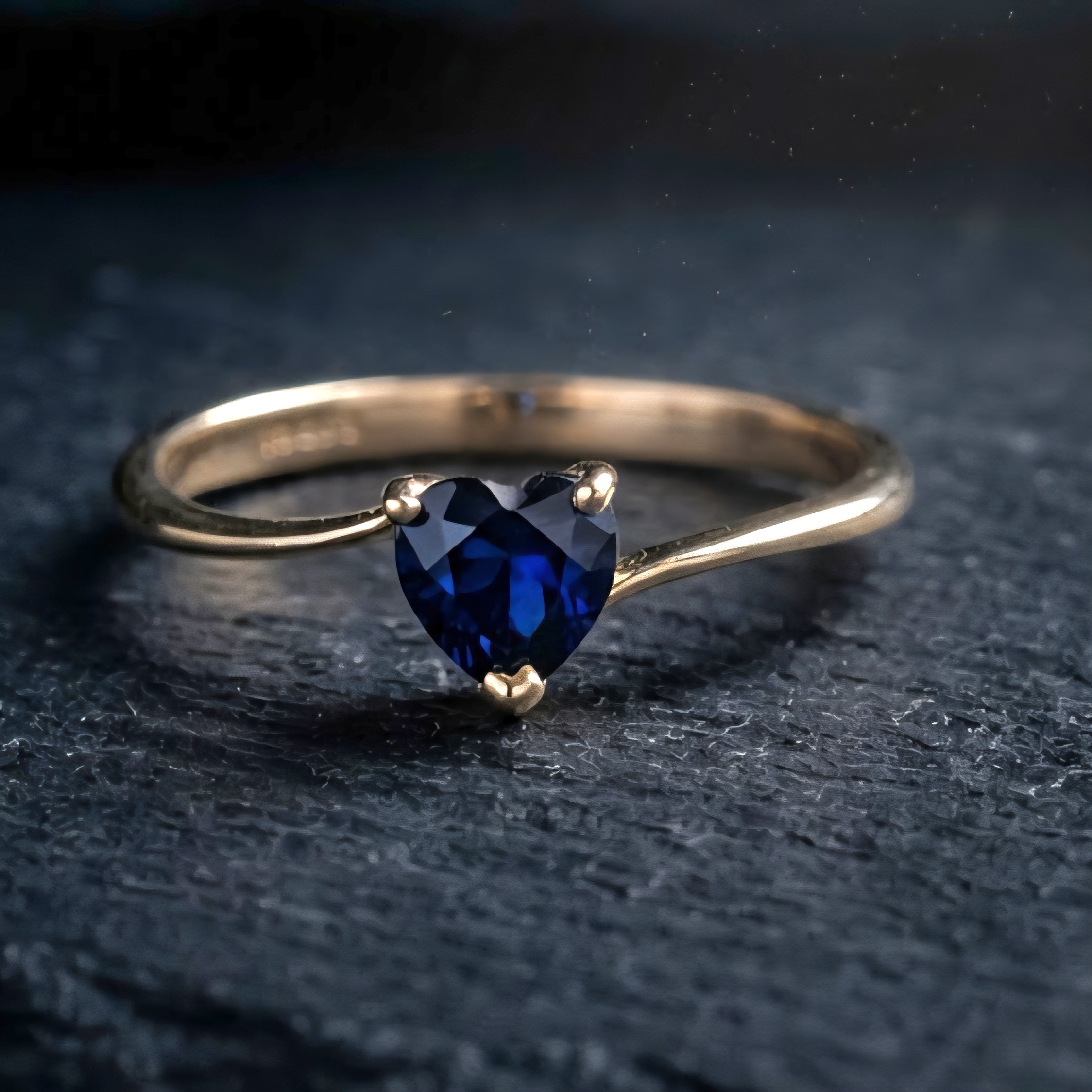 Heart Shaped Birthstone ring