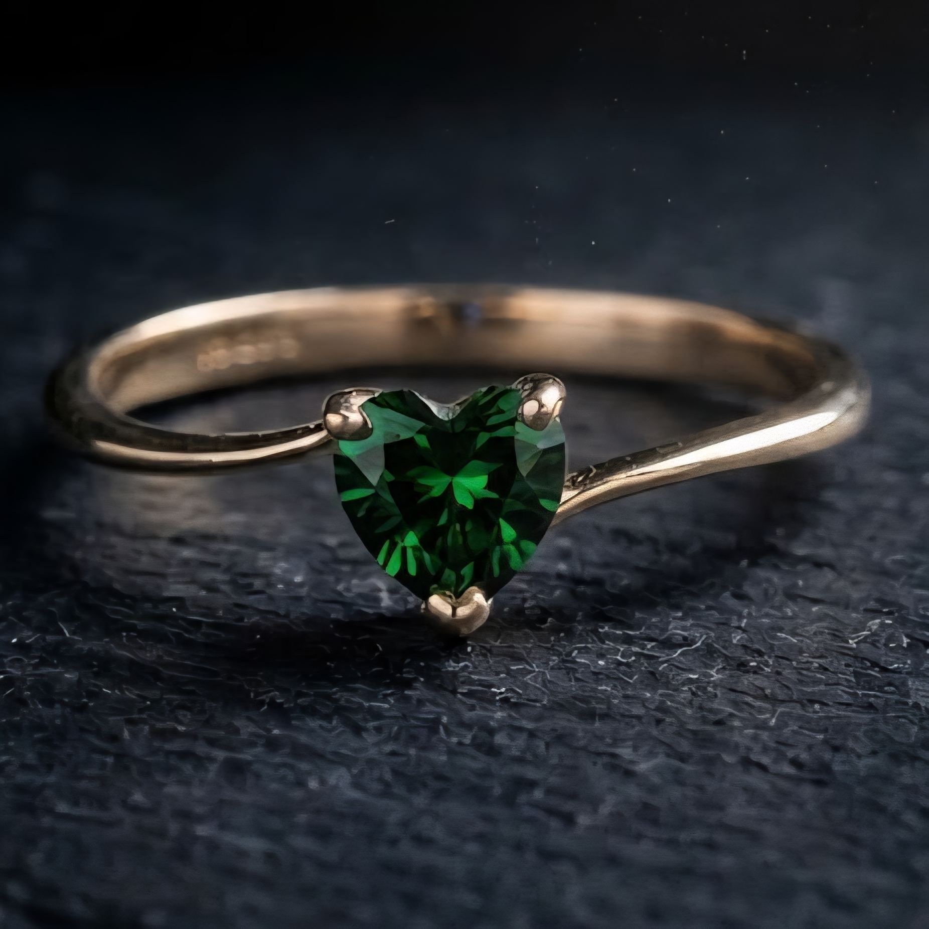 Heart Shaped Birthstone ring