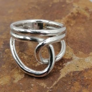 Chunky silver ring