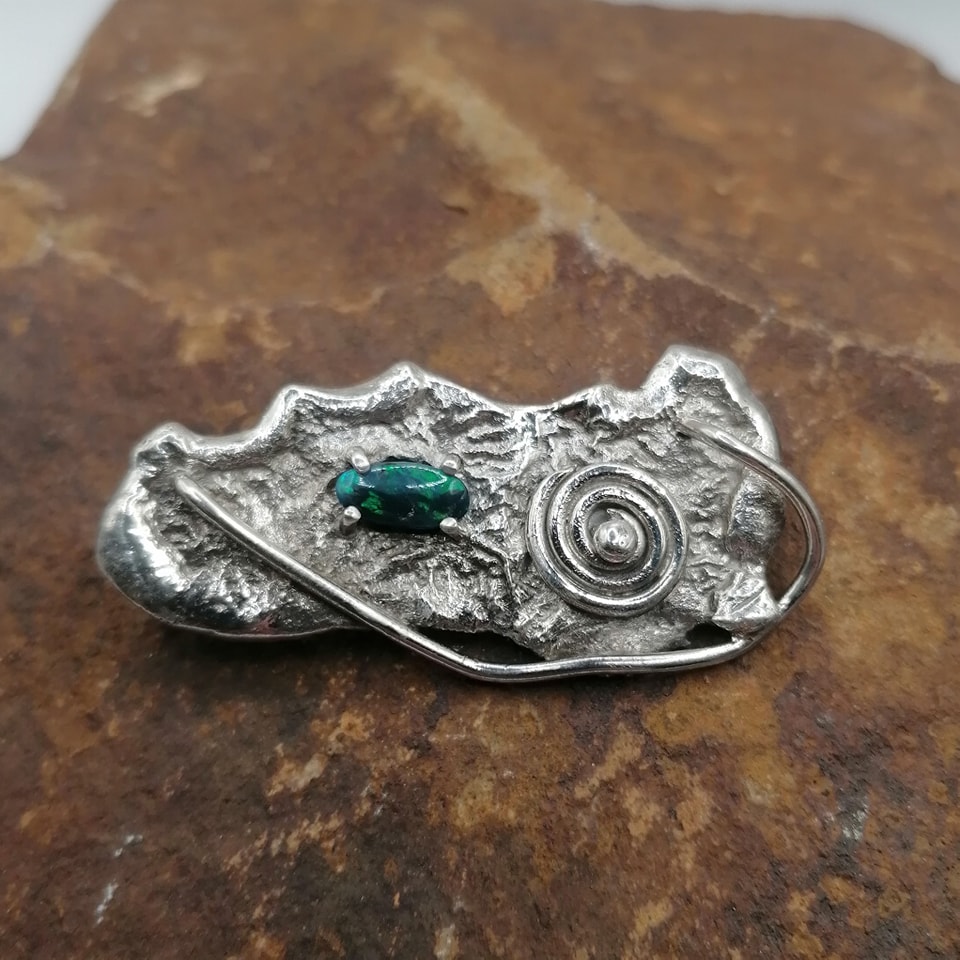 Silver brooch